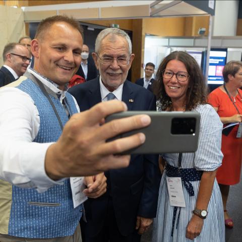 Selfie mit Bundespräsident Alexander van der Bellen